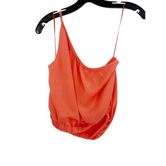 RAMY BROOK Top NEW Size XS Coral Orange Cheryl One Shoulder $195 - Picture 5 of 5